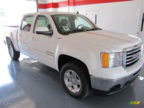 2010 Summit White Gmc Sierra 1500 Slt Crew Cab 4x4 32340611 Photo 3