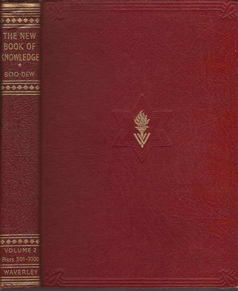 The New Book Of Knowledge Volume Boo Dew Waverley Sir John