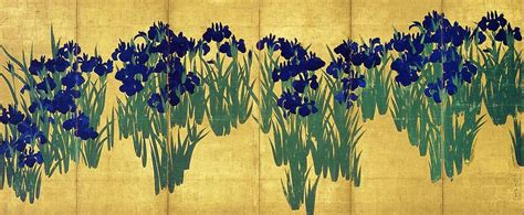 Irises Painting by Ogata Korin - Pixels