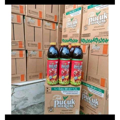 Jual TEH PUCUK 1 3 Liter PER DUS ISi 6 BOTOL Shopee Indonesia