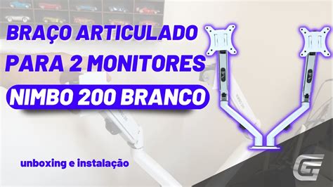 SUPORTE ARTICULADO NIMBO 200 BRANCO UNBOXING YouTube