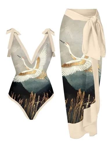 Conjunto Falda Larga Gasa Etnica Traje Ba O Bikini Cuotas Sin Inter S