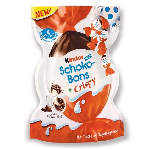 Chocolate Schoko Bons Pack Of 4 Pieces Kinder Joy Buy Confectionary