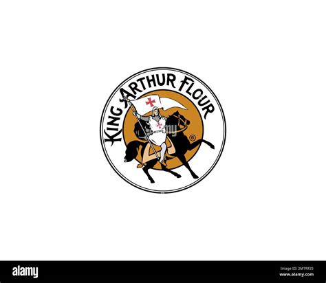 King Arthur Flour, Rotated Logo, White Background Stock Photo - Alamy