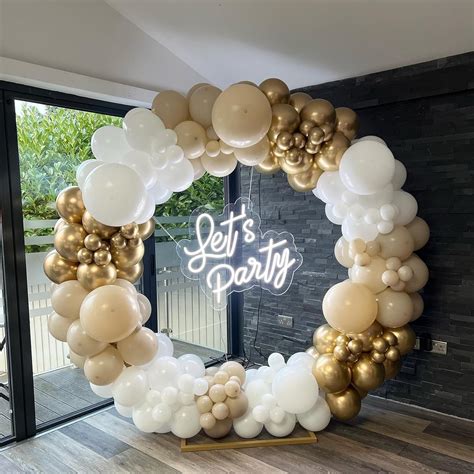 Amazon White Sand Gold Balloons Garland Arch Kit PCS White Nude