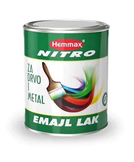 Hemmax Nitro Emajl Lak Za Drvo I Metal L Crna Mat Dragi Evi