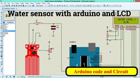 Water Sensor Simulation In Proteus Water Sensor Projects Water