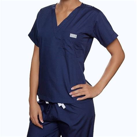 Navy Scrub Top