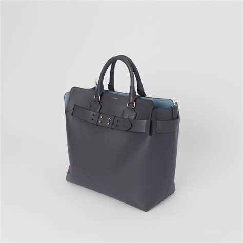 The Large Leather Belt Bag in Charcoal Grey | Burberry United States