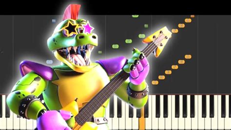 Fnaf Security Breach Monty S Gator Mini Golf Intro Piano Tutorial