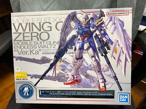 MG 1 100 THE GUNDAM BASE Limited Wing Gundam Zero EW Ver Ka Titanium