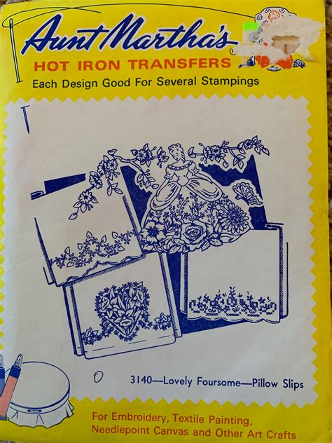 Aunt Martha S Hot Iron Transfers Etsy