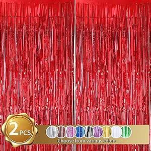 Amazon Beishida Pcs Red Door Streamers Tinsel Curtain Party