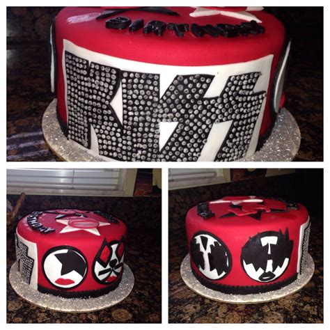 Fondant Kiss Band Cake This Is A Cake My Bbf And I Made For Her