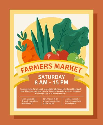 Flyer Design Farmers Market 286670 Vector Art at Vecteezy