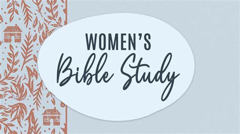 Womens Bible Study Redemption Chapel