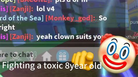 Fighting Toxic Player In Blox Fruits Youtube