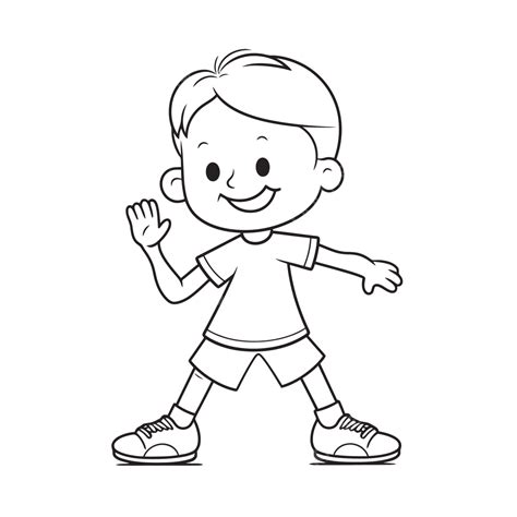 Desenho De Menino Para Colorir Página Png Imagens Gratuitas Para