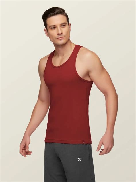 Plain Intellieaze Super Combed Cotton Nova Gym Vest For Men At Rs