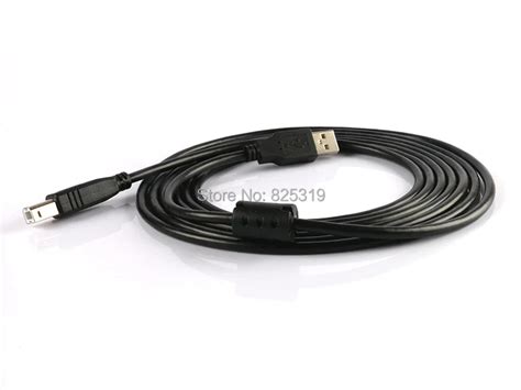 5m Usb 20 High Speed Cable Printer Lead A To B Long Black Shielded In Data Cables From Consumer