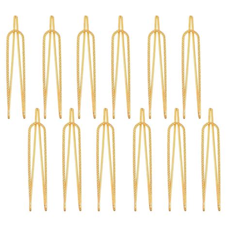 Buy Gold Plated Set Of 12 Pcs Saree Pins Ethnic Traditional Clip On