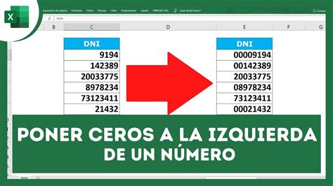 COMO PONER UN CERO O VARIOS CEROS ANTES DE UN NÚMERO EN EXCEL 3