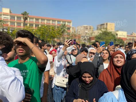 مسيرة حاشدة لطلاب جامعة عين شمس تضامنا مع الشعب الفلسطيني فيديو وصور