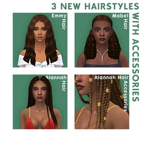 Get More From Quirky Introvert CC On Patreon Sims All Hairstyles Sims 4