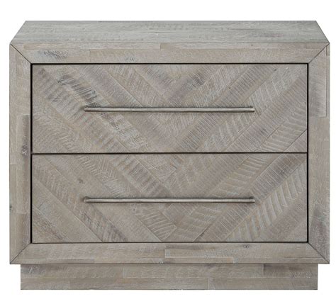 Whittier 2 Drawer Solid Wood Nightstand In Rustic Latte