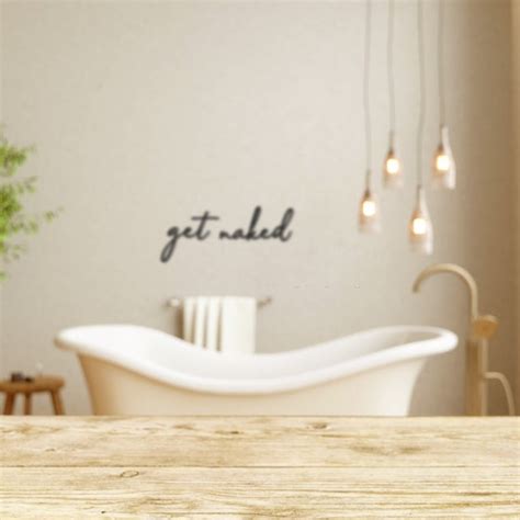 Get Naked Metal Wall Art Bedroom Bathroom Sign Quote Wall Etsy