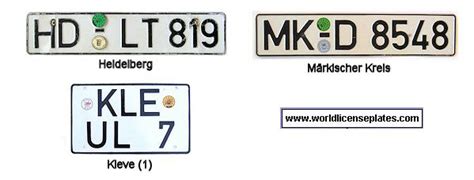 License Plates Of West Germany