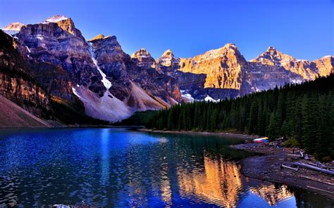 Download Wallpaper Banff National Park, Canada, Lake, Louise - Moraine ...