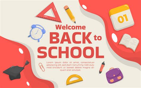 Welcome Back to School Banner 11571536 Vector Art at Vecteezy