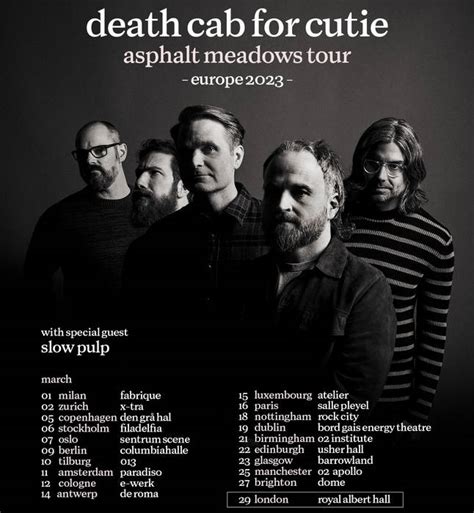 Europe tour 2023! : r/DeathCabforCutie