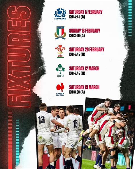 Torquay Athletic RFC - England 6 Nations Fixtures