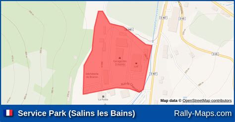 Service Park Salins Les Bains Stage Map Rallye R Gional Du Sel