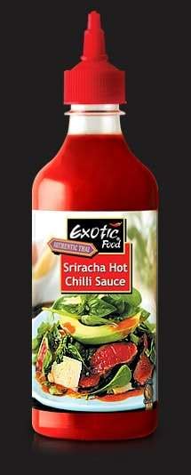 Sriracha Hot Chilli Sauce USA Style Exotic Food Thailand