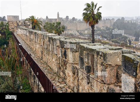 Ancient walls in Old City of Jerusalem, Israel Stock Photo - Alamy