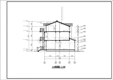 某经典欧洲风格多层别墅建筑设计施工方案cad图纸施工方案土木在线