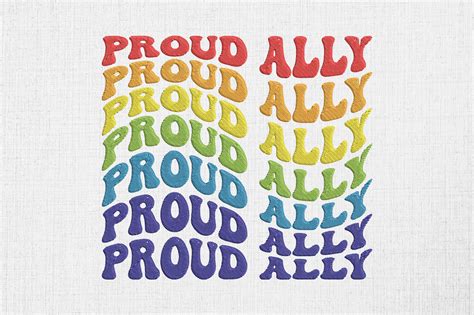 Proud Ally Pride Gay Lesbian LGBT Pride Creative Fabrica