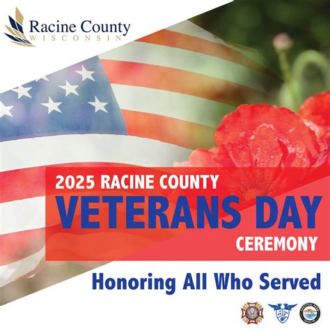 Racine - 🇺🇸 2025 Racine County Veterans Day Ceremony 🇺🇸 📅 Tuesday