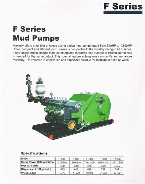 F Series Mud Pumps Raymonds Supply Co Ltd