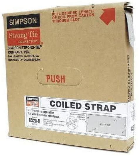 Pack Simpson Strong Tie Cs R Gauge Coiled Strap X