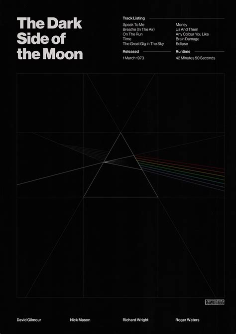 The Dark Side of the Moon | Poster Design on Behance