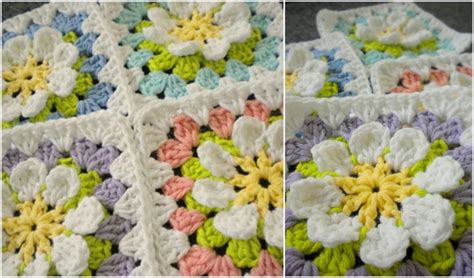 Crochet Flower Granny Square Diagram How To Crochet A Daisy