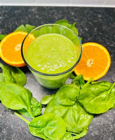 Orange Spinach Smoothie Immune Boosting