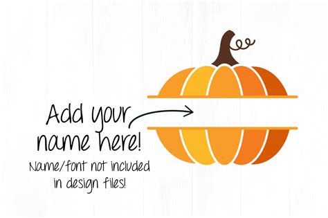 Split Pumpkin Svg Monogram Pumpkin Svg Graphic By Mockup Venue Clip