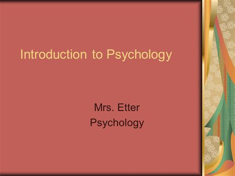 Ppt Introduction To Psychology Powerpoint Presentation Free To View Id 77afdb Ndyzz