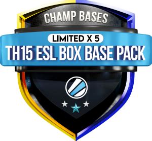 Th Esl Box Pro Base Pack Buy Clash Of Clans Base Layouts Clash Champs