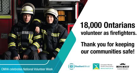 Cmha Celebrates Volunteer Firefighters Across Ontario Cmha Peel Dufferin